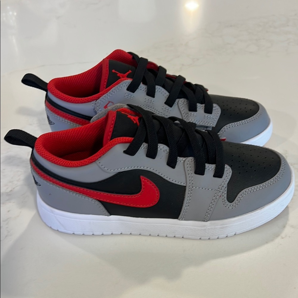 Nike Kids' Air Jordan’s - 2.5 youth - Gray and Red Sneakers